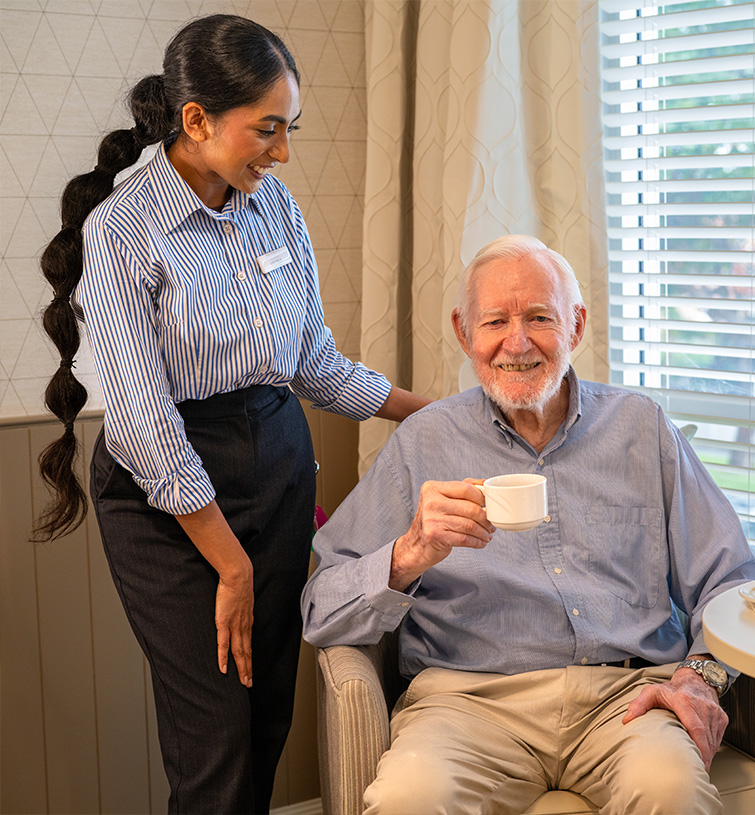 <p>We believe in and embrace <em>person-centred care values.</em></p>